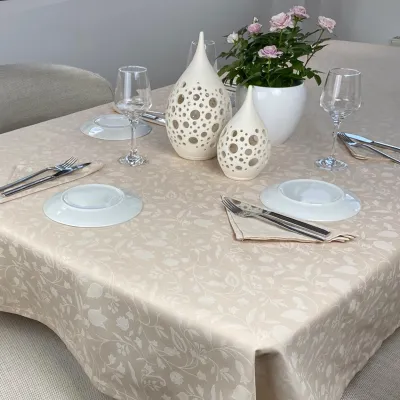 Τραπεζομάντηλο Σετ 13τεμ (140Χ280 12Πετσέτες) Beige