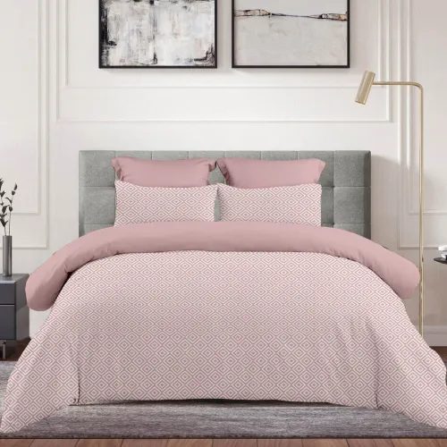 Σεντόνι Με Λάστιχο (160x200 30) Boho Dusty Rose