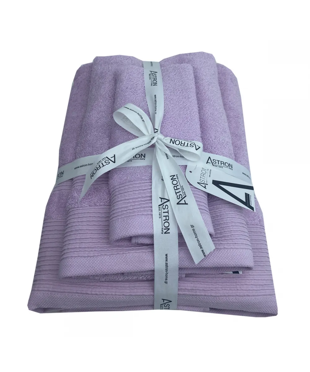 Πετσέτες σετ 3τμχ Light Lilac
