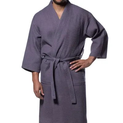 Μπουρνούζι Πικέ Ξενοδοχείου Dark Grey - X Large