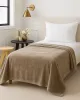 Κουβέρτα βελουτέ Μονή Beige