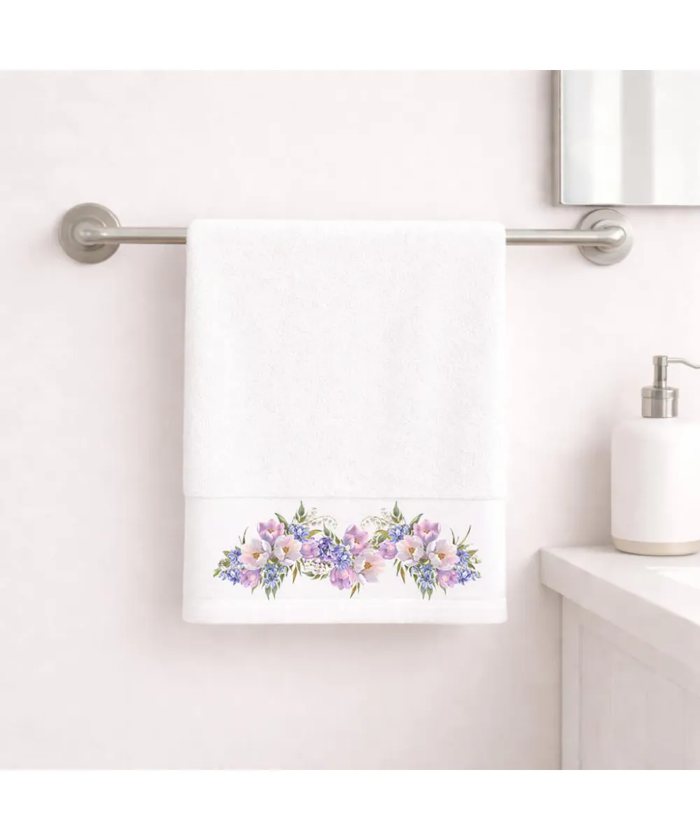 Πετσέτα Προσώπου 50×90 Violet White