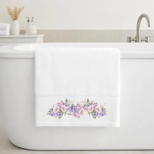 Πετσέτα Μπάνιου 70×140 Violet White