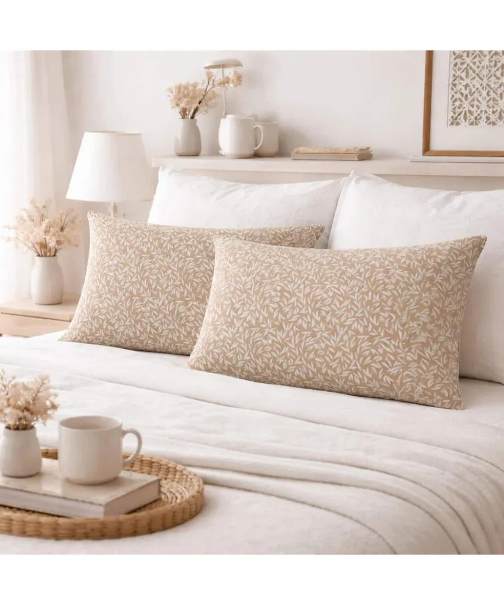 Μαξιλαροθήκες 2 τεμ (52x72) Emelia Beige