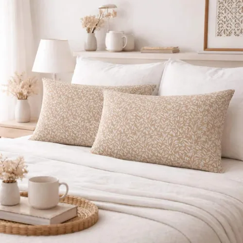 Μαξιλαροθήκες 2 τεμ (52x72) Emelia Beige