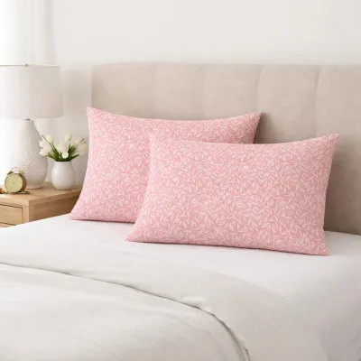 Μαξιλαροθήκες 2 τεμ (52x72) Emelia Dusty Rose