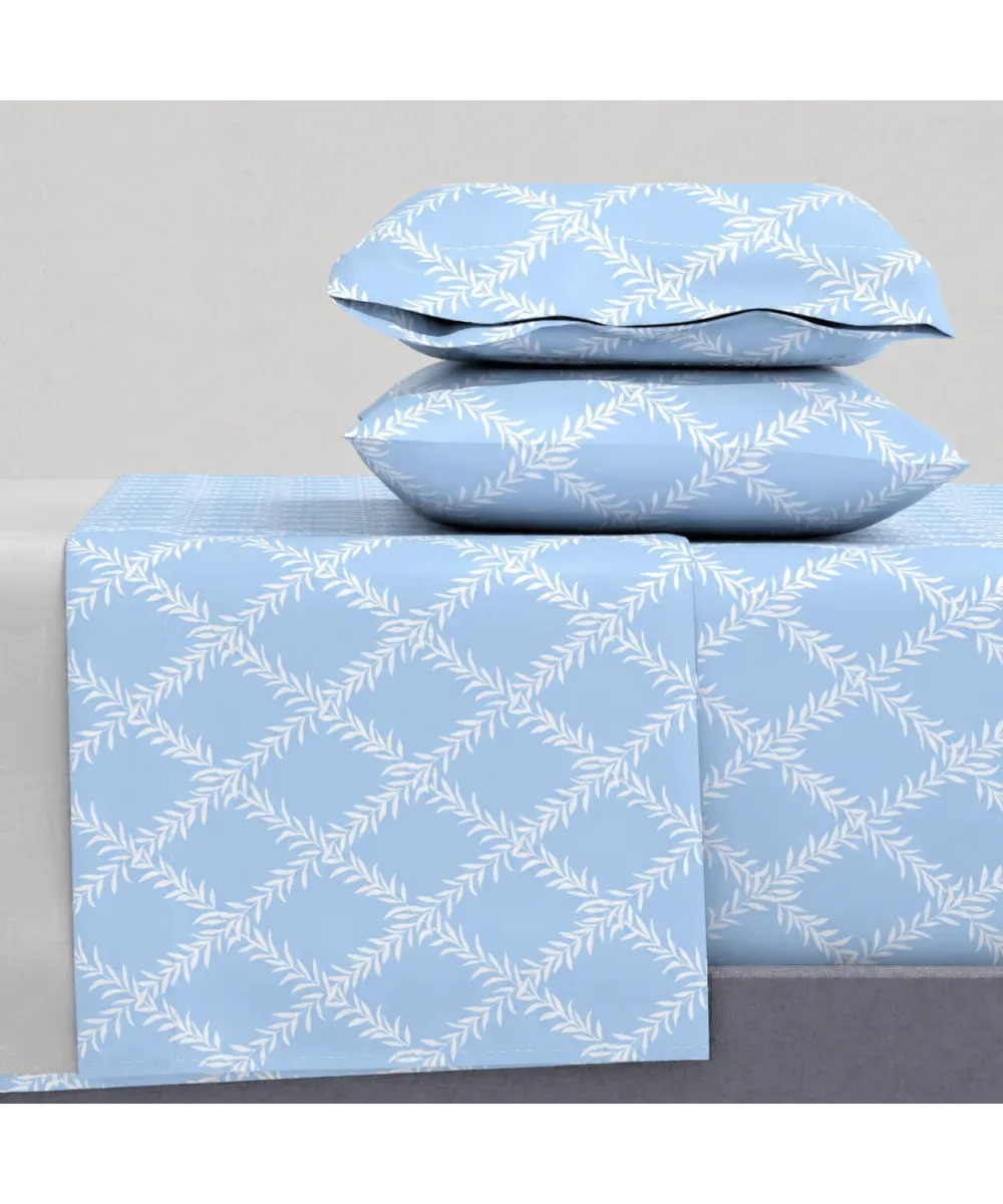 Σεντόνια Υπέρδιπλα Σετ 2Χ(2,45Χ2,60)   2Χ(52Χ72) Lucia Blue