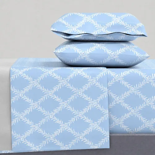 Σεντόνια Υπέρδιπλα Σετ 2Χ(2,45Χ2,60)   2Χ(52Χ72) Lucia Blue
