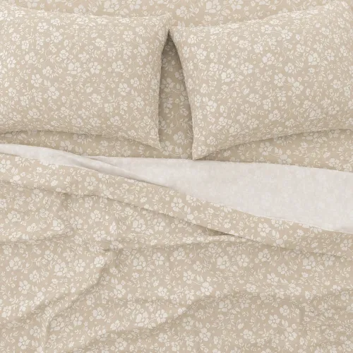 Σετ Σεντόνια Μονά 2Χ(1.75Χ2,60) 1Χ(52Χ72) Emily Beige