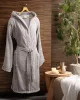 Beauty Home Μπουρνούζι με κουκούλα Art 3423 Γκρι S     