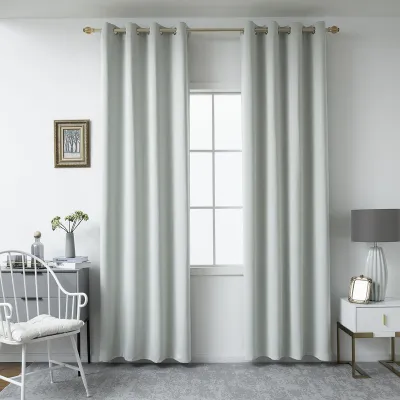 Beauty Home Κουρτίνα Blackout σκίασης με 8 κρίκους Ideal Art 8400 140x270 Γκρι      