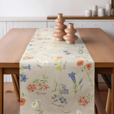 Beauty Home ΡΑΝΝΕΡ ΑΛΠΙΚΑ ΠΟΛΥΧΡΩΜΑ ΦΥΤΑ   32 cm x 1,5 m   