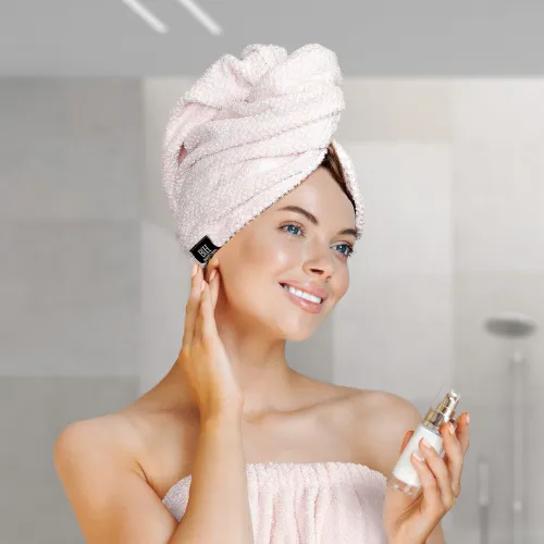Beauty Home Πετσέτα μαλλιών Turban Art 3410 Ροζ      