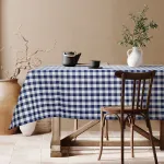 Beauty Home Επαγγελματικό τραπεζομάντηλο Checks Art Ε8013 Μπλε 145x220      