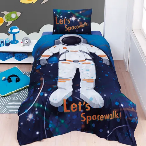 Beauty Home Σετ πάπλωμα μονό Spacewalk Art 6227 160x240 Εμπριμέ      