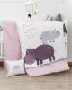 Beauty Home Σετ σεντόνια βρεφικά Hippo Art 5187 120x160 Εμπριμέ