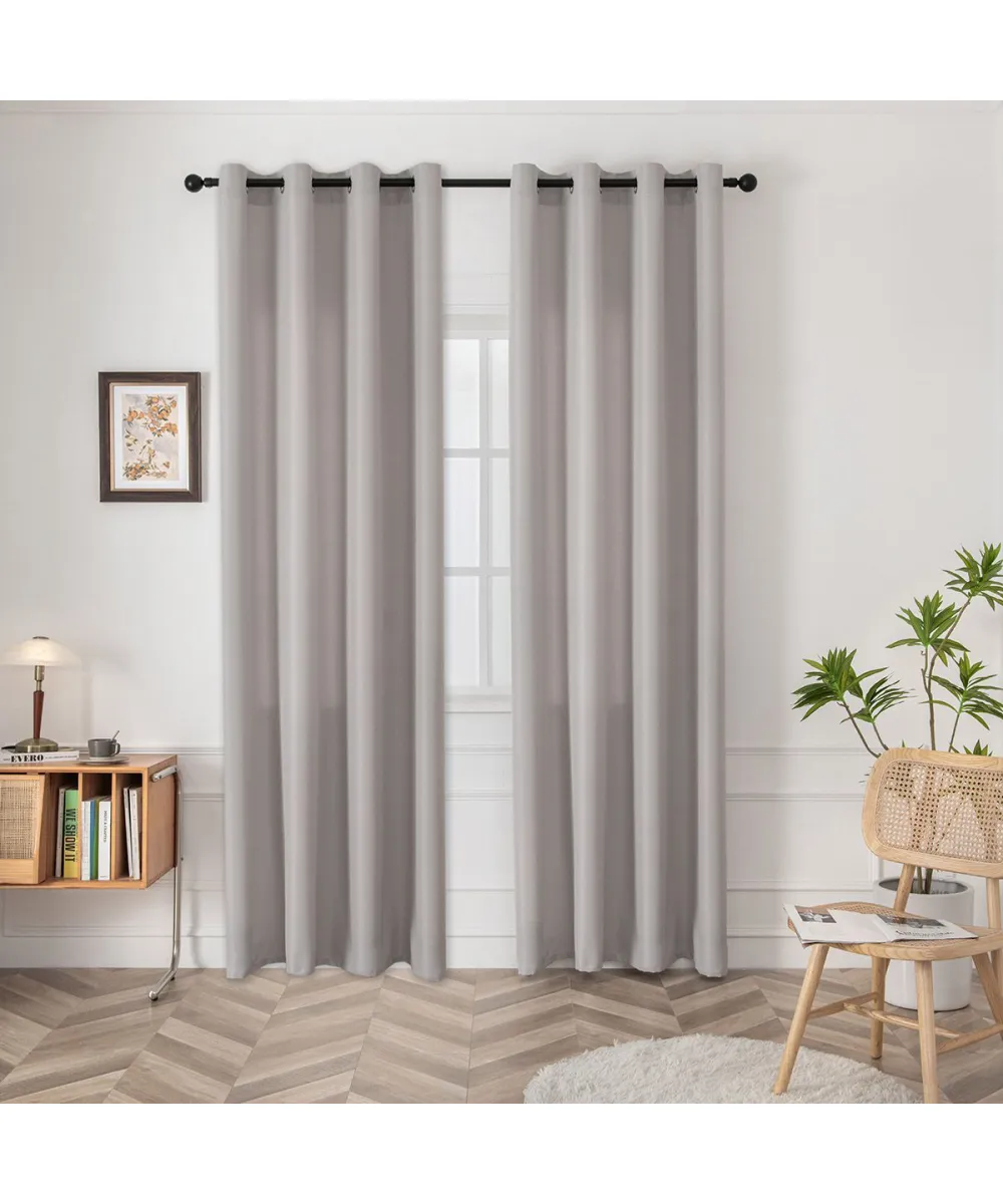 Beauty Home Ύφασμα κουρτίνας με το μέτρο μεσαίας σκίασης Effect Art 8443 Φ320 Ασημί