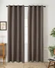Beauty Home Ύφασμα κουρτίνας με το μέτρο Blackout jacquard σκίασης Glare Art 8444 Φ280 Μόκα