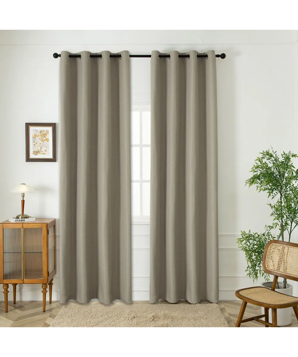 Beauty Home Ύφασμα κουρτίνας με το μέτρο Blackout jacquard σκίασης Glare Art 8444 Φ280 Άμμου