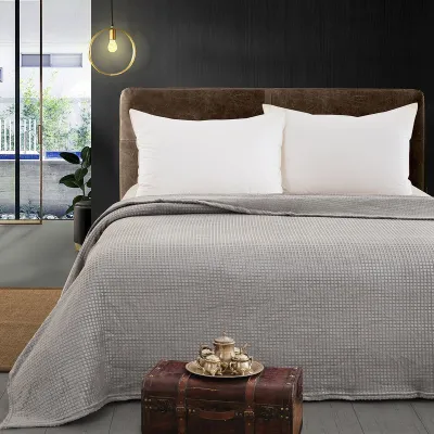 Beauty Home Κουβέρτα μονόχρωμη μονή Fleece Art 11555 160x220 Γκρι      