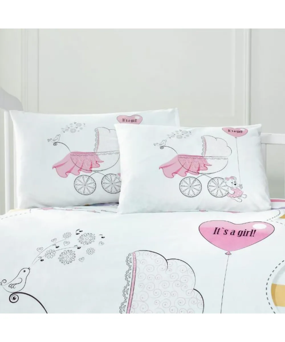 Beauty Home Ζεύγος μαξιλαροθήκες βρεφικές Art 5621 35x45 Ροζ