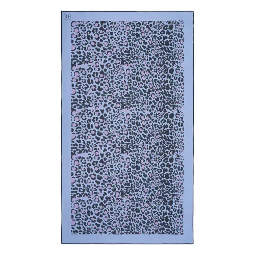 Beauty Home Πετσέτα θαλάσσης διπλής όψης Microfiber Art 2255 90x160 Λιλά      