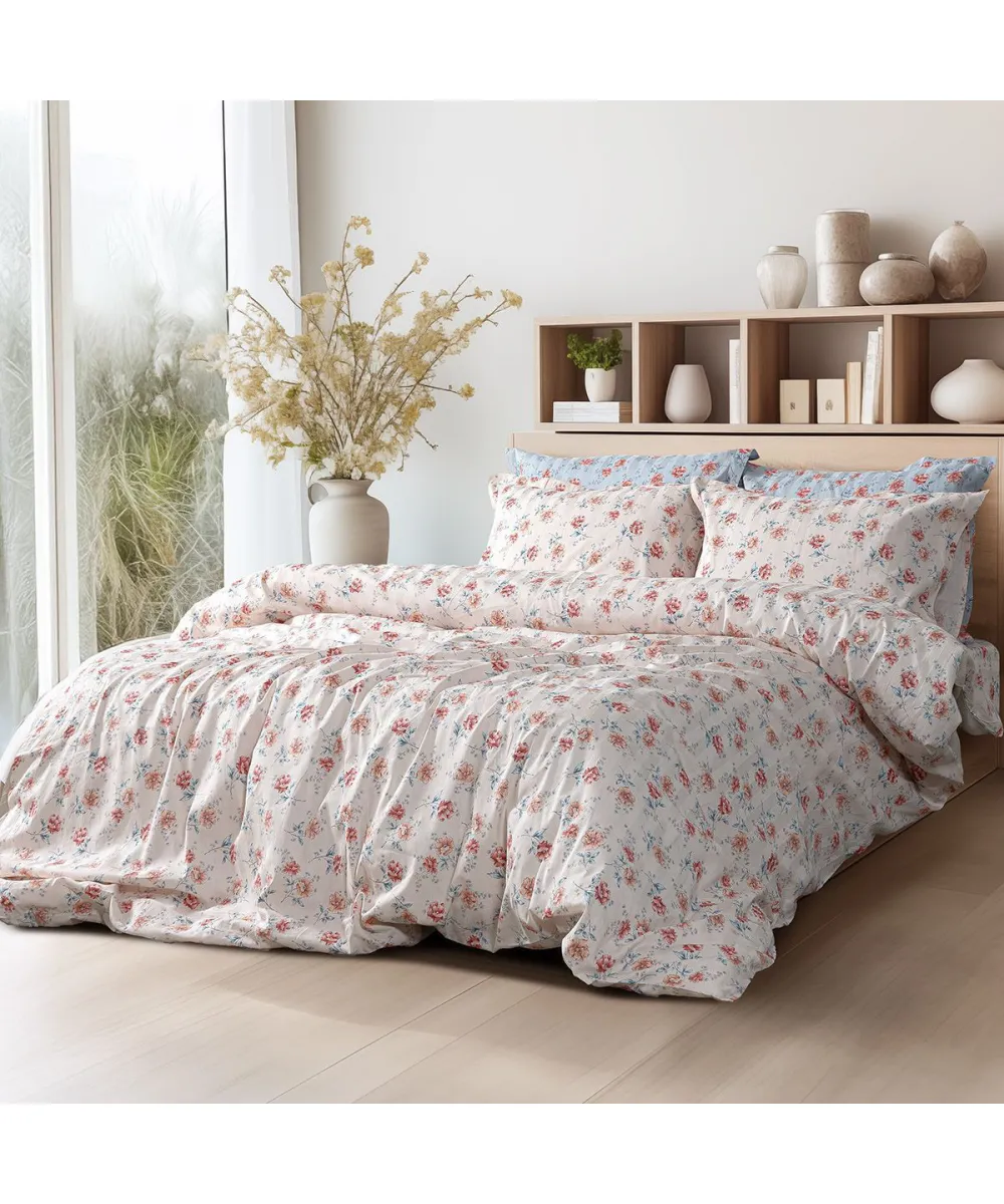 Beauty Home Σετ σεντόνια υπέρδιπλα Art 12218 Chloe 100%  Βαμβακοσατέν 300tc 240x270 Μπεζ