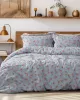 Beauty Home Σετ κουβερλί υπέρδιπλο Art 12219 Ivy 100%  Βαμβακοσατέν 300tc 220x240 Γκρι