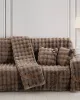 Beauty Home Γούνινο Σετ ριχτάρι 2τμχ Art 8722 (180x250 180x300) Μόκα