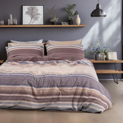 Beauty Home Σετ σεντόνια φανελένια μονά με λάστιχο Dali Art 12332 105x200 32 Μπεζ      