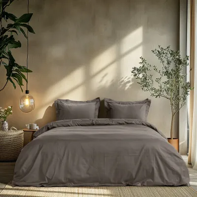 Beauty Home Σετ παπλωματοθήκη μονή Art 1700 Harmony 170x250 Γκρι      