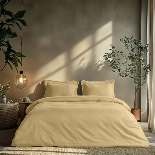 Beauty Home Σετ παπλωματοθήκη μονή Art 1700 Harmony 170x250 Μπεζ      