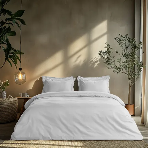Beauty Home Σετ παπλωματοθήκη μονή Art 1700 Harmony 170x250 Λευκό      
