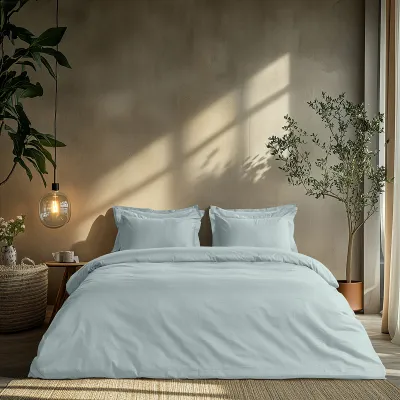 Beauty Home Σετ σεντόνια μονά με λάστιχο Art 1700 Harmony 110x200 30 Σιελ      