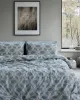 Beauty Home Σετ σεντόνια υπέρδιπλα με λάστιχο Glory Art 12379 170x200 32 Μπλε      