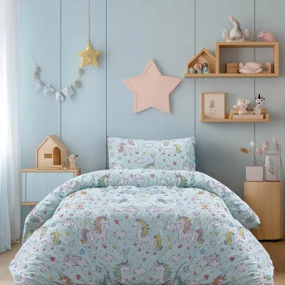 Beauty Home Σετ παπλωματοθήκη μονή Candy Art 6327 170x250 Μέντα      