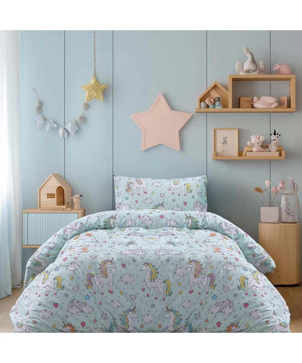 Beauty Home Σετ σεντόνια μονά Candy Art 6327 170x265 Μέντα      