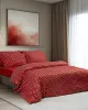 Beauty Home Σετ σεντόνια υπέρδιπλα Art 10101 Fancy 240x260 Κόκκινο      