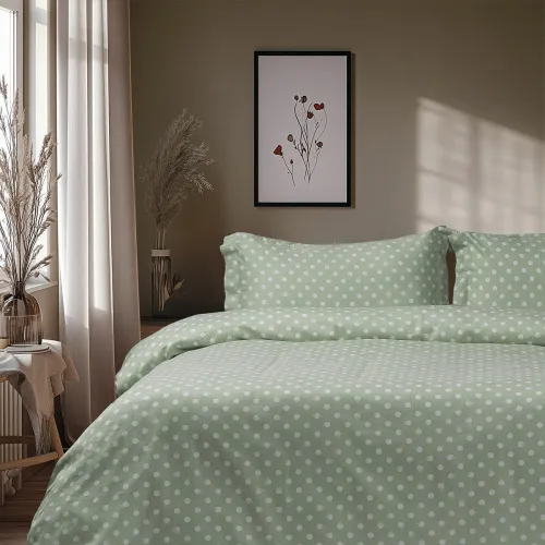 Beauty Home Σετ σεντόνια μονά με λάστιχο Art 10101 Fancy 110x200 30 Μέντα      