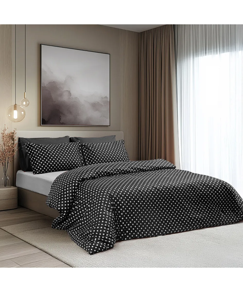 Beauty Home Σετ σεντόνια μονά με λάστιχο Art 10101 Fancy 110x200 30 Μαύρο      