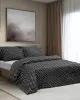 Beauty Home Σετ σεντόνια μονά με λάστιχο Art 10101 Fancy 110x200 30 Μαύρο      