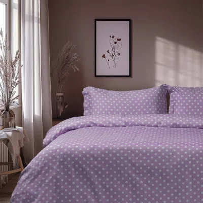 Beauty Home Σετ παπλωματοθήκη μονή Art 10101 Fancy 170×250 Λιλά      
