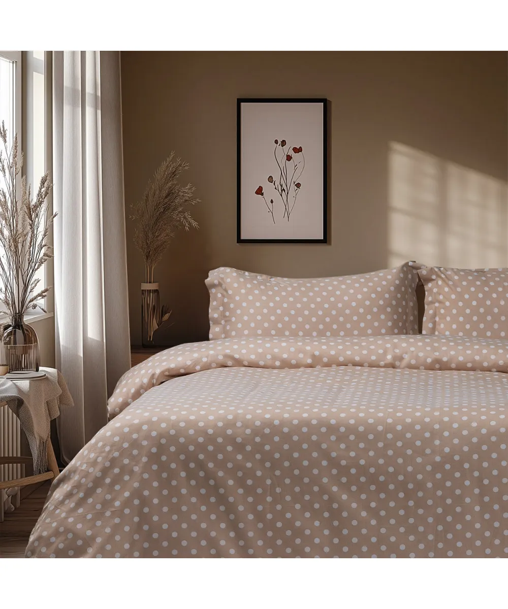 Beauty Home Σετ σεντόνια διπλά Art 10101 Fancy 200x260 Μπεζ      