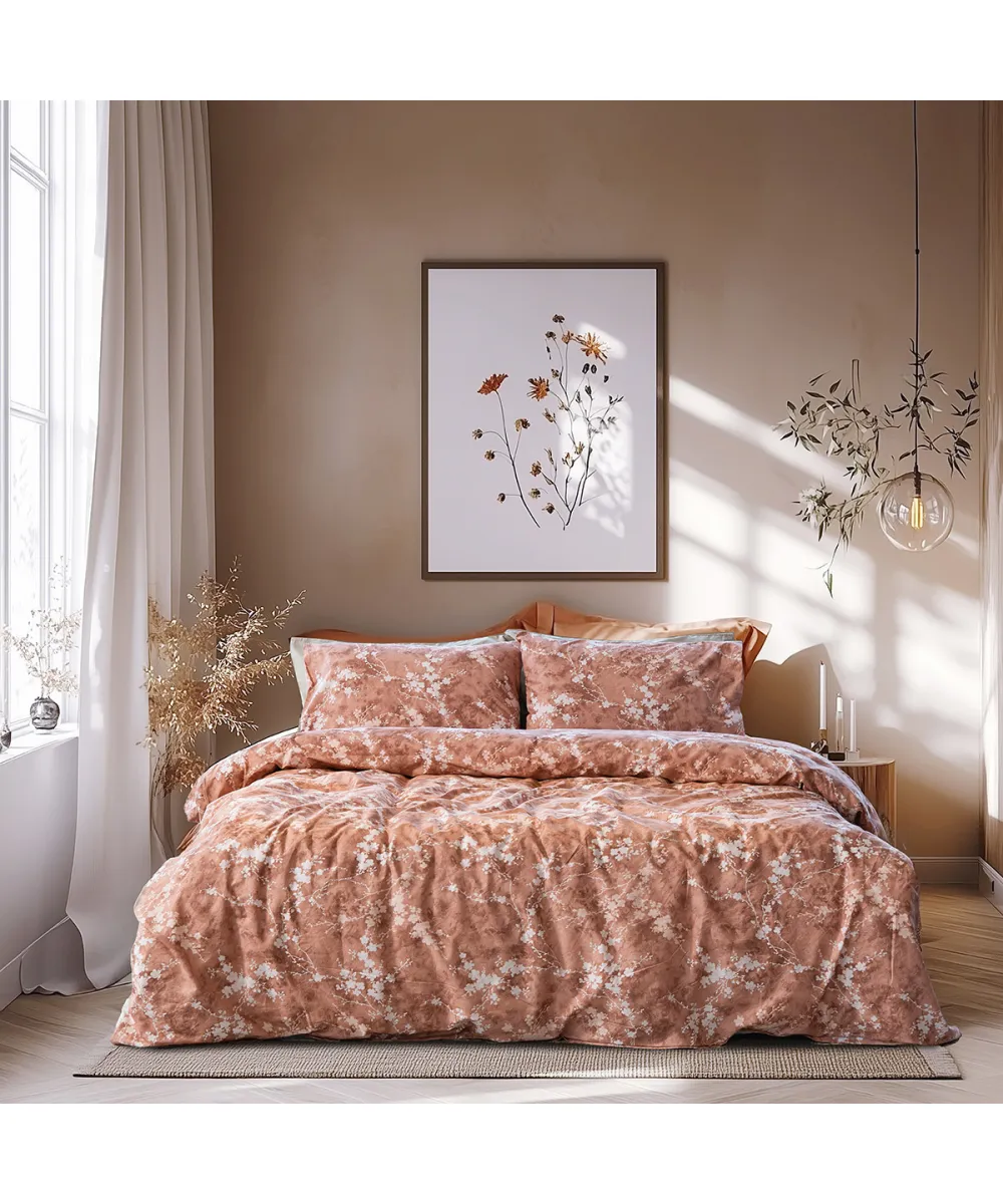 Beauty Home Σετ σεντόνια υπέρδιπλα Glory Art 12376 240x265 Κεραμιδί      