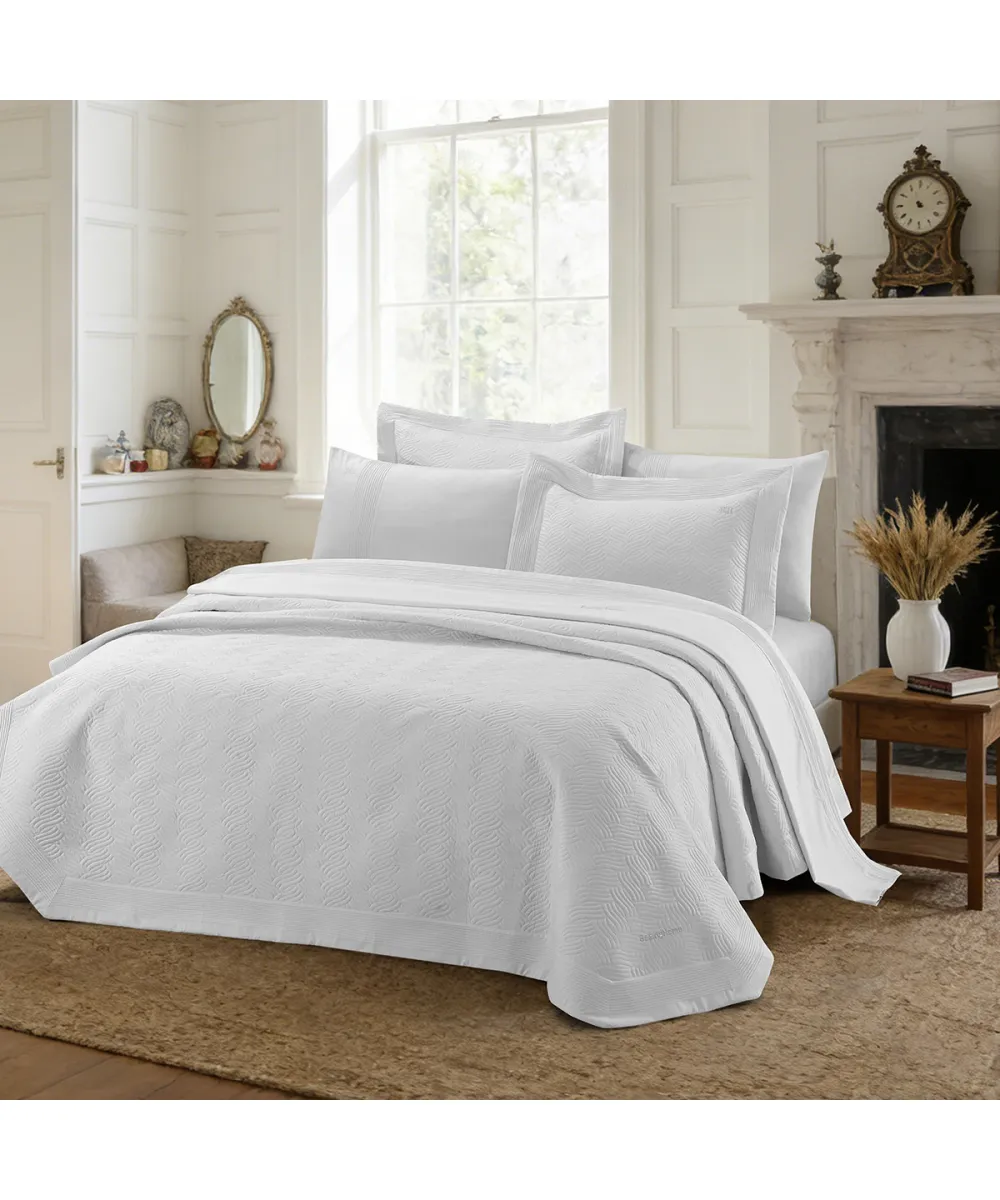 Beauty Home Σετ κουβερλί υπέρδιπλο 3τμχ Promise Art 12499 230x250 Λευκό      
