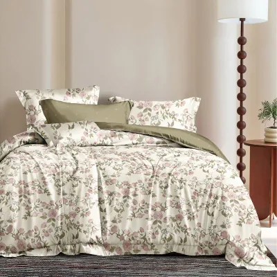 Beauty Home Σετ παπλωματοθήκη υπέρδιπλη Memories Art 12675 230x250 Μπεζ,Ροζ      