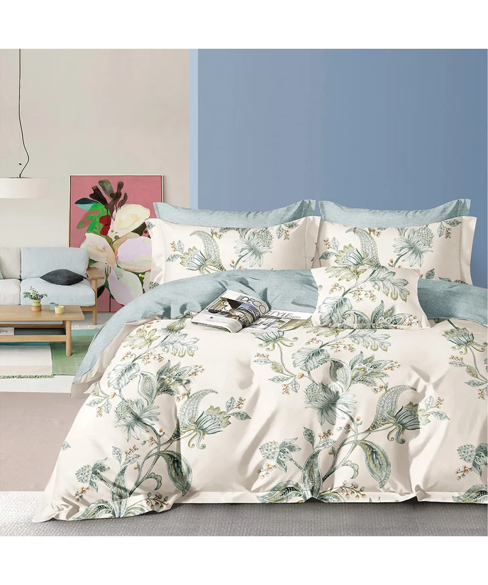 Beauty Home Σετ σεντόνια υπέρδιπλα με λάστιχο Memories Art 12694 165x200 30 Μπεζ      