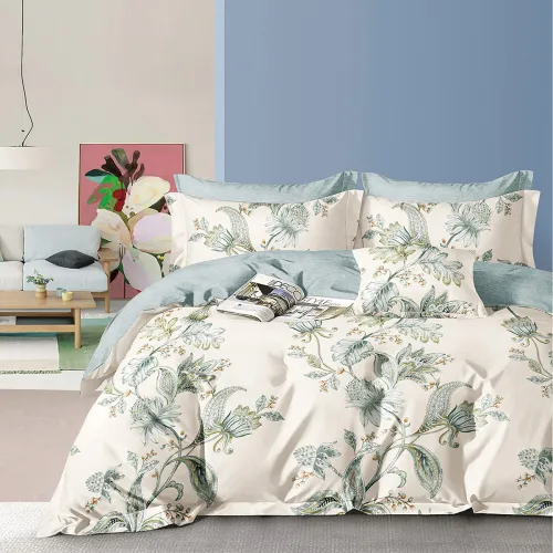 Beauty Home Σετ σεντόνια υπέρδιπλα με λάστιχο Memories Art 12694 165x200 30 Μπεζ      