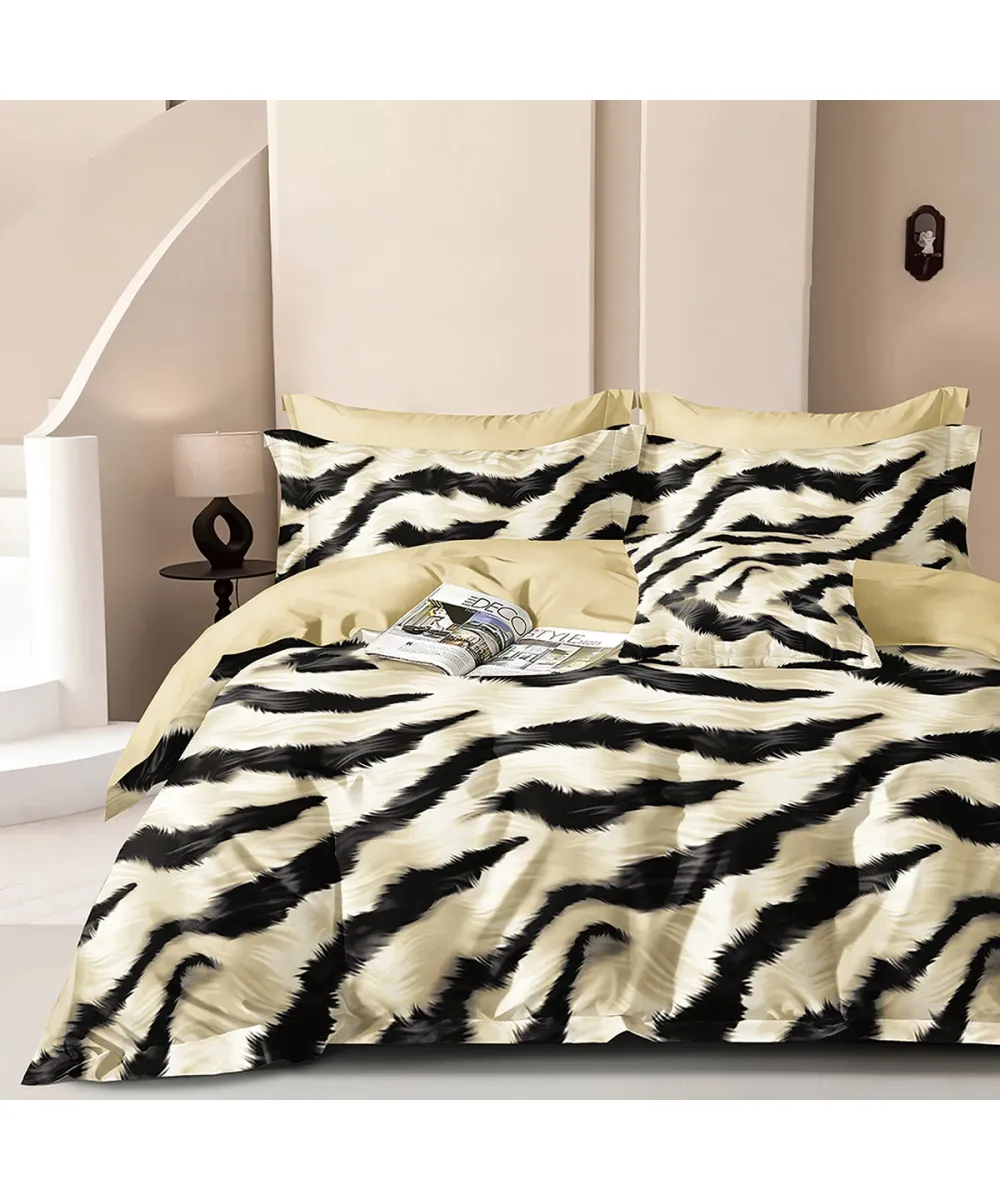 Beauty Home Σετ σεντόνια υπέρδιπλα με λάστιχο Memories Art 12695 165x200 30 Μπεζ      
