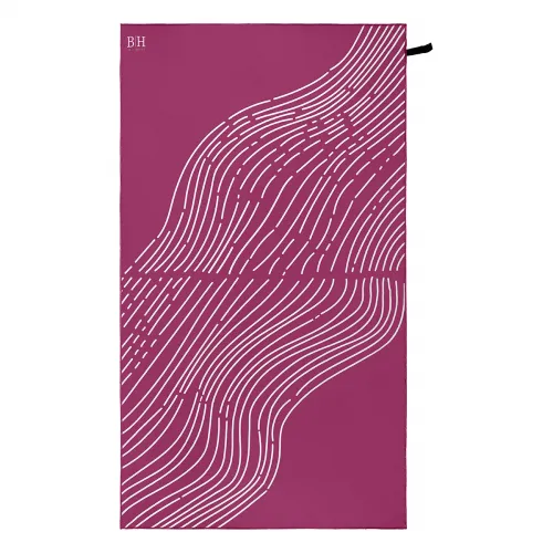 Beauty Home Πετσέτα θαλάσσης διπλής όψης Microfiber 200gsm Art 2291 90x160 Μωβ      